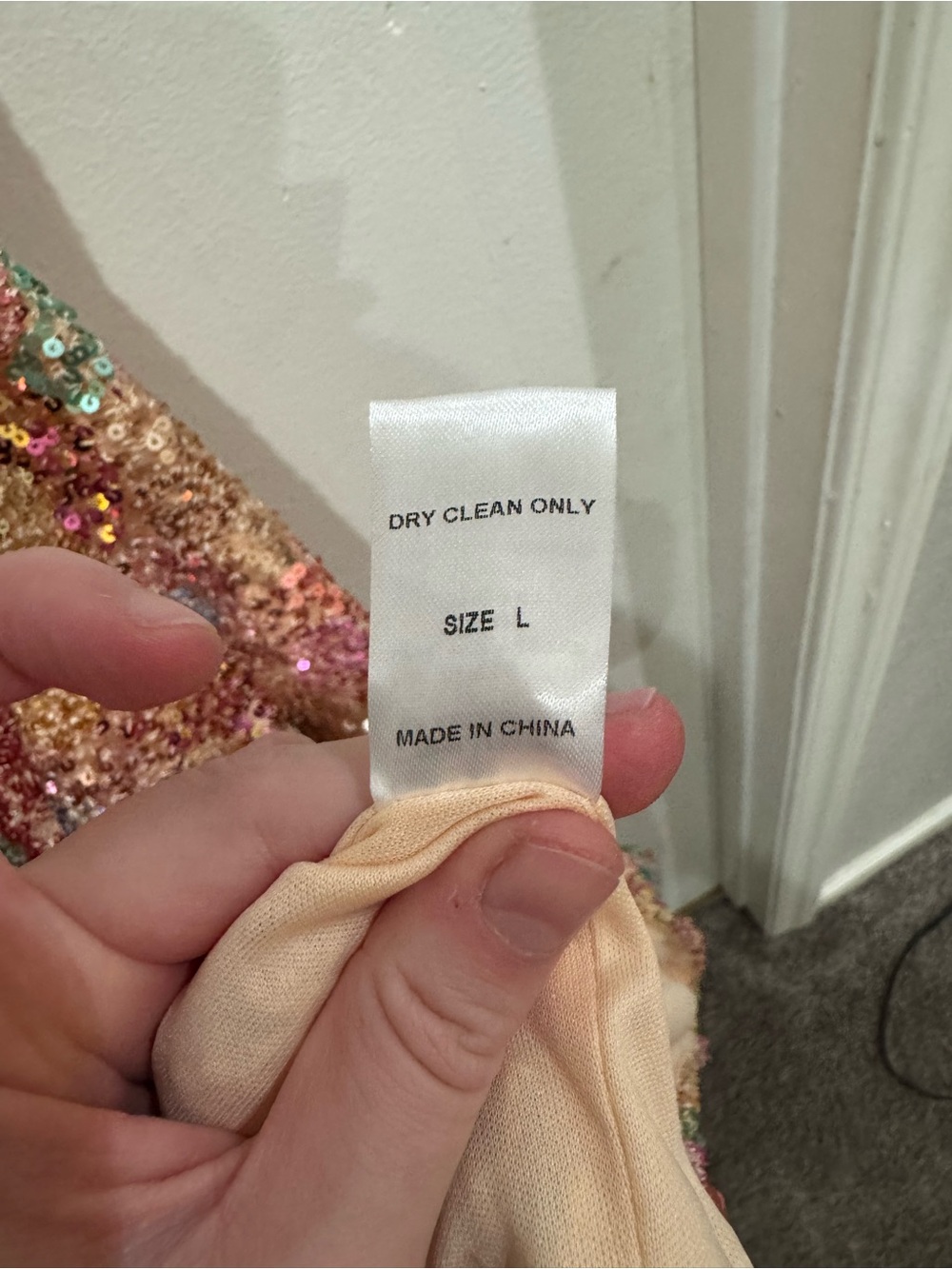 12th Tribe Strapless Multi-Color Sequin Mini Dress - Picture 10 of 11